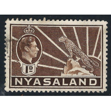 Nyasaland Sg131 - 1d. - brown used Nyasaland Sg131 - 1d. - brown used