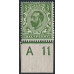 GB - Sg 321 - ½d. Green Variety Spec N1c blob to right of ½ A 11 Control MM Scarce GB - Sg 321 - ½d. Green Variety Spec N1c blob to right of ½ A 11 Control MM Scarce