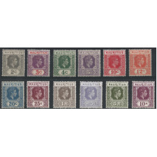 Mauritius Sg252-263 - 1938-49 Set of 12  MM