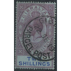 Gibraltar Sg 99 - 2s.grey-purple and blue/blue 1921-27 CDS Used Gibraltar Sg 99 - 2s.grey-purple and blue/blue 1921-27 CDS Used