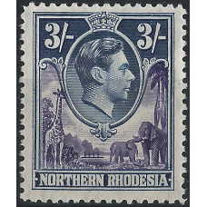 Northern Rhodesia Sg 42 - 3 shillings. violet and blue VLMM