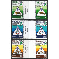 St. Kitts 1982 - Sg101 - Sg103 - 75th Anniv of Boy Scout Movement set MNH