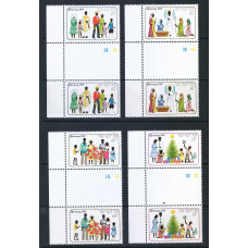 St. Kitts 1993 - Sg165 - Sg168 - Christmas. Flowers set MNH