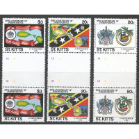 St. Kitts 1993 - Sg384 - Sg386 - Tenth Anniv of Independence. set MNH