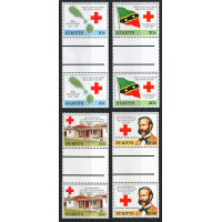 St. Kitts 1992 - Sg355 - Sg358 - SOth Anniv of St. Kitts-Nevis Red Cross Society set MNH