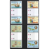 St. Kitts 1989 - Sg291 - Sg294 - SOOth Anniv of Discovery of America by Columbus  set MNH