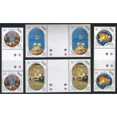St. Kitts 1989 - Sg280 - Sg283 - 20th Anniv of First Manned Landing set MNH