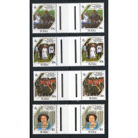 St. Kitts 1986 - Sg185 - Sg188 - 60th Birthday of Queen Elizabeth. set MNH