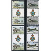 St. Kitts 1993 - Sg169 - Sg172 - Bicentenary of Manned Flight set MNH