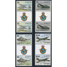 St. Kitts 1993 - Sg169 - Sg172 - Bicentenary of Manned Flight set MNH