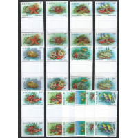 St. Kitts 1984 - Sg143 - Sg205 - Marine life set MNH