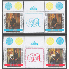 St. Kitts 1988 - Sg189 - Sg190 - Royal Wedding. set MNH
