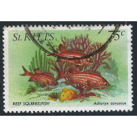 St. Kitts 1984 - Sg152 - Marine life 75c. Reef squirrelfish used