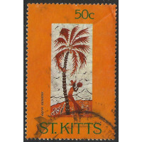 St. Kitts 1984 - Sg140 - Batik Designs (1 st series). 40c used