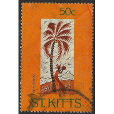 St. Kitts 1984 - Sg140 - Batik Designs (1 st series). 40c used
