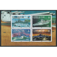 Gibraltar SG MS 724 Warships mini sheet 1994 MNH