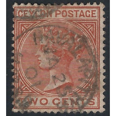 Ceylon: Sg256 - 2c. pale orange-brown used