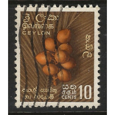 Ceylon Sg435 - 10c. orange, bistre-brown and buff 1954 used