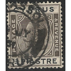 Cyprus  Sg119 - ¾pi brownish black & black 1925 used