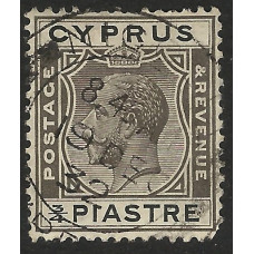 Cyprus  Sg119 - ¾pi brownish black & black 1925 used