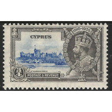 Cyprus  Sg144 - 1935  Silver Jubilee ¾pi. ultramarine and grey MM