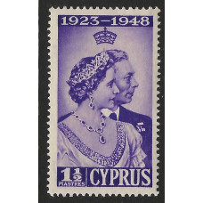 Cyprus Sg166 - 1948 Royal Silver Wedding ½pi. violet MNH Cyprus Sg166 - 1948 Royal Silver Wedding ½pi. violet MNH