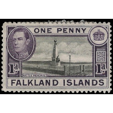Falkland Islands Sg148 - 1938  1d. - black and violet MM
