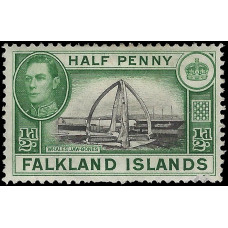 Falkland Islands Sg146 - 1938  ½d. - black and green MM