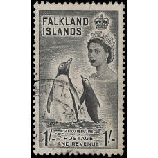 Falkland Islands Sg192 - 1955  1s. - black used