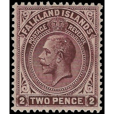 Falkland Islands Sg 75c - 1912 2d. - purple MM
