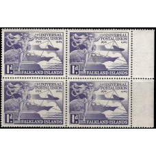 Falkland Islands Sg168 - 1949  1949 UPU 1d. - violet MNH