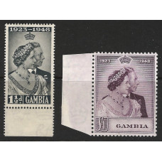 Gambia Sg164 -  1948 Silver Wedding MNH