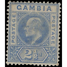 Gambia Sg 48 - 2½d ultramarine 1902 LMM