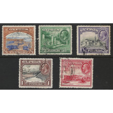 Cyprus  Sg133 + 1934 Part Set used