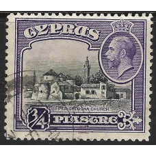 Cyprus  Sg135 - ¾pi. - black and violet 1934 used