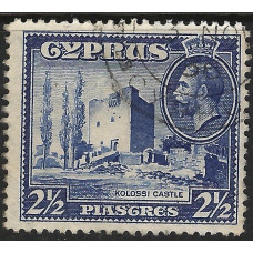 Cyprus  Sg138 - 2½pi. - blue 1934 used