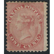 Canada Sg29 - 1c. - red 1859 Values in cents. Perf MM