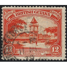 British Guiana Sg293 - 1934 - 12c. red-orange  used