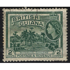 British Guiana Sg332 - 1954 - 2e. myrtle-green used