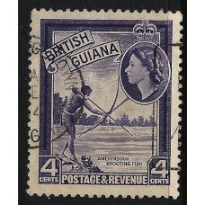 British Guiana Sg334 - 1954 - 4c. violet used