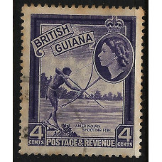 British Guiana Sg334 - 1954 - 4c. violet used