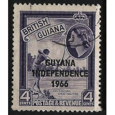 British Guiana Sg334 - 1954 - 4c. violet used