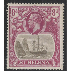 St. Helena Sg105c variety - 8d. grey & bright violet Cleft rock MNH St. Helena Sg105c variety - 8d. grey & bright violet Cleft rock MNH