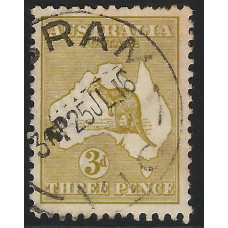 AUSTRALIA Sg37 - 3d. yellow-olive 1915 used