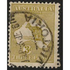 AUSTRALIA Sg37 - 3d. yellow-olive 1915 used