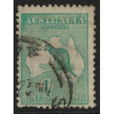 AUSTRALIA Sg40 - 1s. blue- green 1915 used