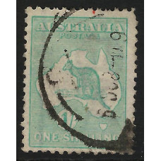 AUSTRALIA Sg40 - 1s. blue- green 1915 used