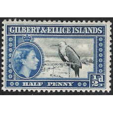 Gilbert & Ellice Islands Sg 64 - ½d. - black and blue 1956 MM