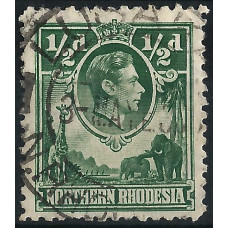 Northern Rhodesia Sg 25 - ½d. - green used