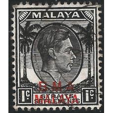 Malaya BMA Sg 1b - 1c. - black 1945 used Malaya BMA Sg 1b - 1c. - black 1945 used